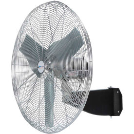 24" Wall Mount Fan, 3 Speed, 5220 CFM, 115V, 1/3 HP, Single Phase