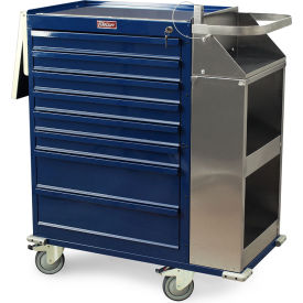 Cast Cart Eight Aluminum Drawers Specialty Package Key Lock, Sand - 6035K