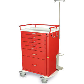 Stainless Steel Eight Drawer Cast Cart Specialty Package, Stainless Steel