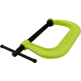 Drop Forged Hi-Vis C-Clamp 0-6/16" Jaw Opening 4-1/8" Throat Depth
