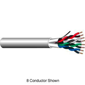18AWG 4C Stranded Shielded Control Cable Plenum (CMP) 1,000 Ft. Spool White