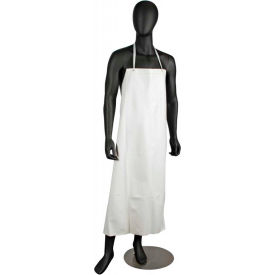 Vinyl Apron, White, 45"L x 36"W