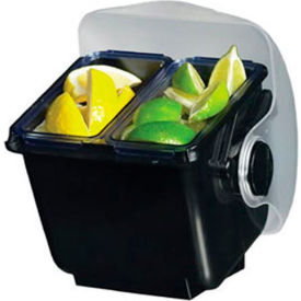 Mini Dome Condiment Center, Holds (2) 1 Pt. Chillable Trays