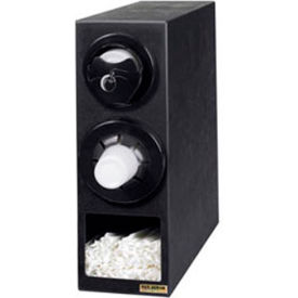 Dimension™ Beverage And Lid Cabinet W/ Straw Comp, Black Trim Rings