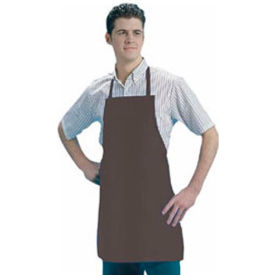Heavyweight Bib Apron, Vinyl, Brown, 25" x 28"