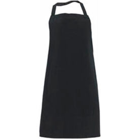 Bib Apron, 30" X 34", No Pockets, Black