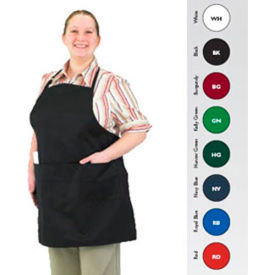 Gourmet Full Length Bib Apron, Navy Blue