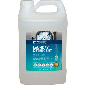 ECOS Pro Free & Clear 2X Laundry Detergent Liquid, Gallon Bottle, 4 Bottles - PL9764/04