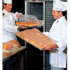Bun Pan Rack Covers, 21" W x 35" L, 0.6 Mil, Clear, 200/Pack