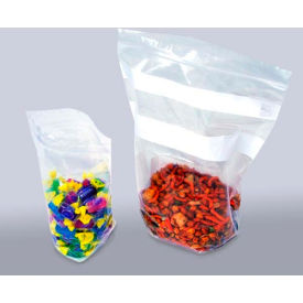 Reclosable Bags W/ Write On Strip, 1 Qt., 7"W x 8"L, 2 Mil, Clear, 500/Pack