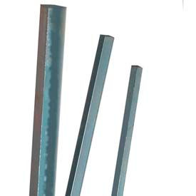 3/8" Square Mill Stock (Undersized Keystock), Plain Finish, 12" Length-6 Pcs