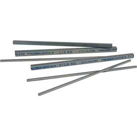 24 Piece, Square Stainless Steel Keystock Assortment, 12" Length