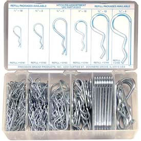 150 Piece Hitch Pin Clip Assortment - Made In USA