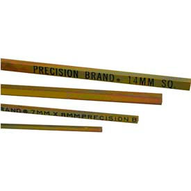 6mm x 10mm Metric Keystock, Gold Dichromate Finish, 12" Length