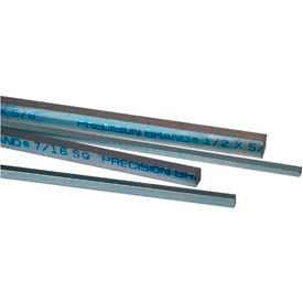 1/8" x 1/4" Keystock, Zinc Plated, 12" Length (Pack of 6)