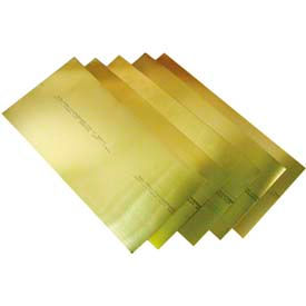 0.015" Brass Shim Stock 6" x 18" Flat Sheets Pack of 10