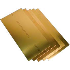 10 Piece Metric Brass Shim Stock Assortment - 150mm x 300mm Sheets