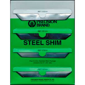 4 Piece Steel Shim Stock Assortment 6" X 50" Rolls