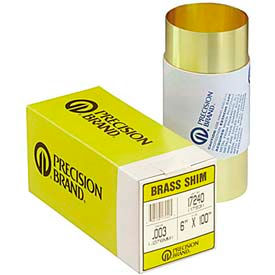 0.001" Brass Shim Stock 6" X 180" Roll