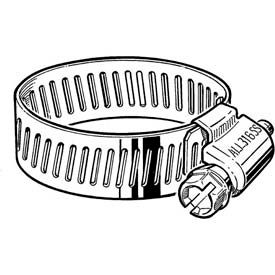 316 Stainless Steel Worm Gear Hose Clamp, 4-5/8" - 5-1/2" Clamping Diameter, 10-Pack