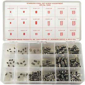 220 Piece Stainless Steel Set Screw Assortment