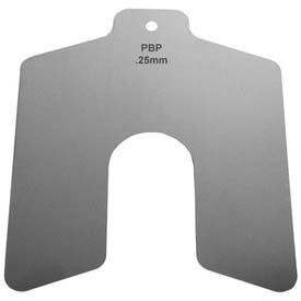125mm x 125mm x 1mm Stainless Steel Metric Slotted Shim (Pack of 10) - Made In USA