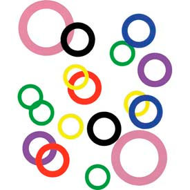 1-3/8" I.D. x 1-7/8" O.D. x 0.030" Plastic Color Coded Arbor Shim - Pack of 10 - Made In USA