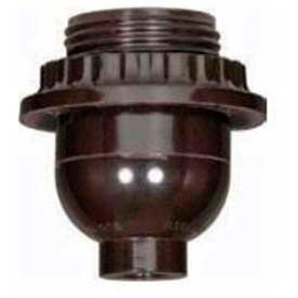 Medium Base Socket - Short Keyless-Less Set Screw 1/8 IP Cap w/Plastic Bushing