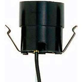 Keyless Lampholder U-Clip Snap-In Socket with 12-in. Leads