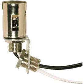 Bayonet Base Double Contact Socket w/ Angle Bracket and 8-in. Leads