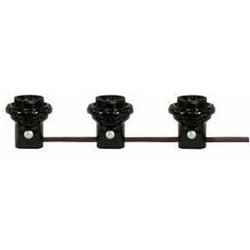 3 Light Phenolic Threaded Candelabra Harness Set 6-in. Centers