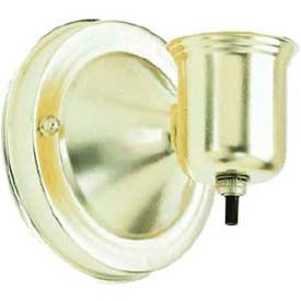 1-5/8-in. Wired Wall Bracket with Bottom Turn Knob Switch - Antique Brass Finish