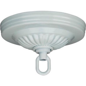 Ribbed Canopy Kit - White Finish 1-1/16-in. Center Hole