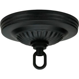 Ribbed Canopy Kit - Black Finish 1-1/16-in. Center Hole
