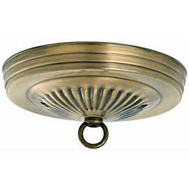 Ribbed Canopy Kit - Antique Brass Finish 7/16-in. Center Hole