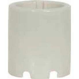 Keyless Glazed Porcelain Socket with Spring Center Contact - Reinforced Screw Shell