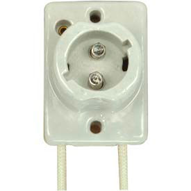 Keyless Low Pressure Sodium Surface Mount Porcelain Socket w/Single-End Bayonet Base
