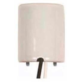 Keyless Glazed Porcelain Socket w/Paper Liner Mount