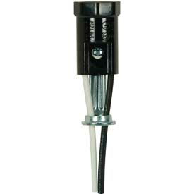 Phenolic Candelabra Socket with 42-in. Leads 2-3/32-in. Flange