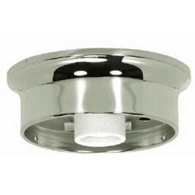 4-in. Wired Fixture Holder - Chrome Finish
