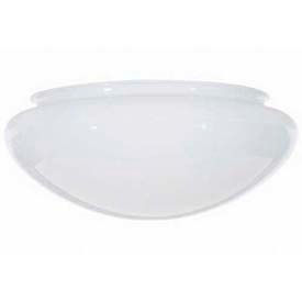 White Mushroom Glass 11-1/2-in. Diameter