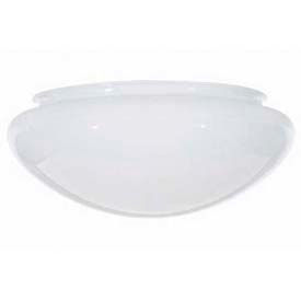 White Mushroom Glass 7-1/2-in. Diameter