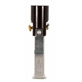 Phenolic Candelabra Socket with Paper Liner 3-in. Screw Terminals-Double Leg