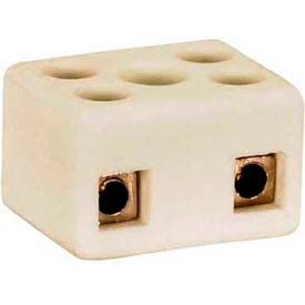 Porcelain 4 Terminal Wire Connector