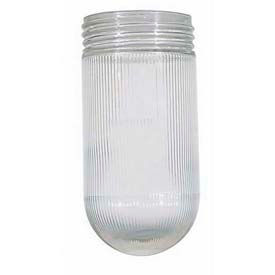 Satco Clear Ribbed Glass