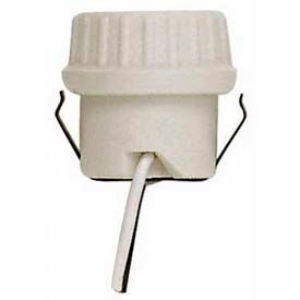 Keyless Unglazed Porcelain Socket w/Double Snap-in Clip