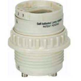 Phenolic CFL Lampholder w/Uno Ring G24q-1 - GX24q-1 60Hz 0.15A 18W-277V