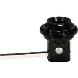 Phenolic Threaded Candelabra Socket 1-1/4-in. w/Shoulder and Phenolic Ring 8-in. Leads