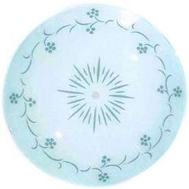 50-195 Bend Glass - 15-in. Round White - Clear