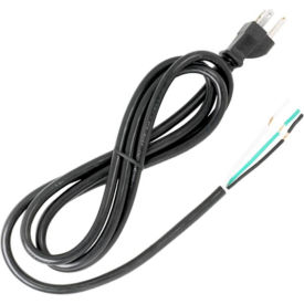 6 Ft. Heavy Duty Cord Set 18/3 SJT -105-#176;C, Black